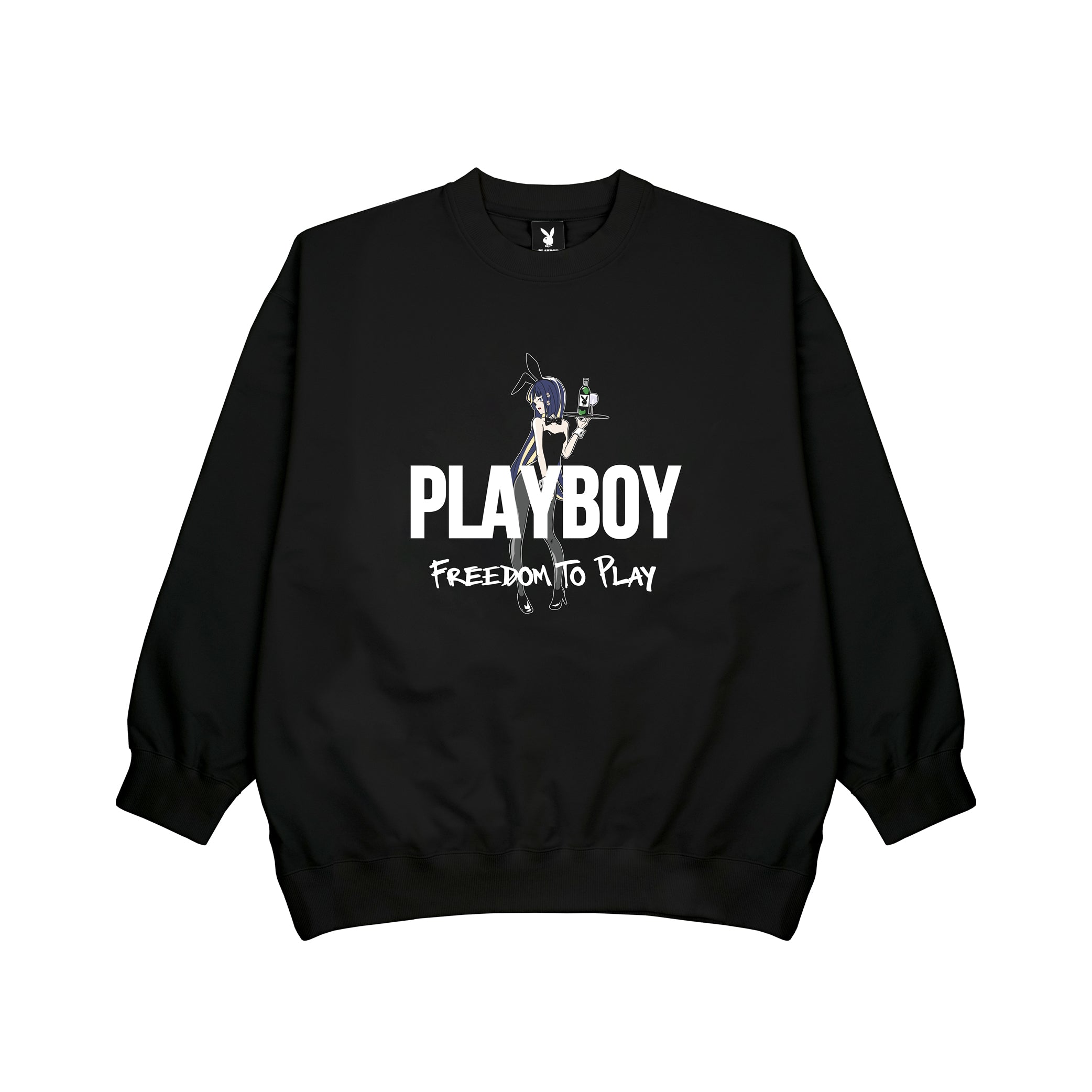 PLAYBOY x NITO WAI Playboy Bunny Illustration Crewneck Sweatshirt ...