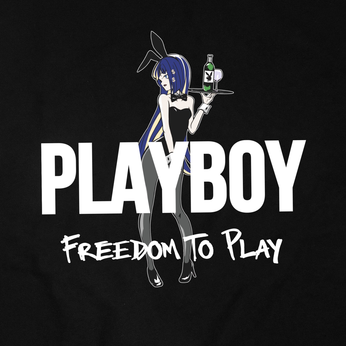 PLAYBOY x NITO WAI Playboy Bunny Illustration Crewneck Sweatshirt（M）