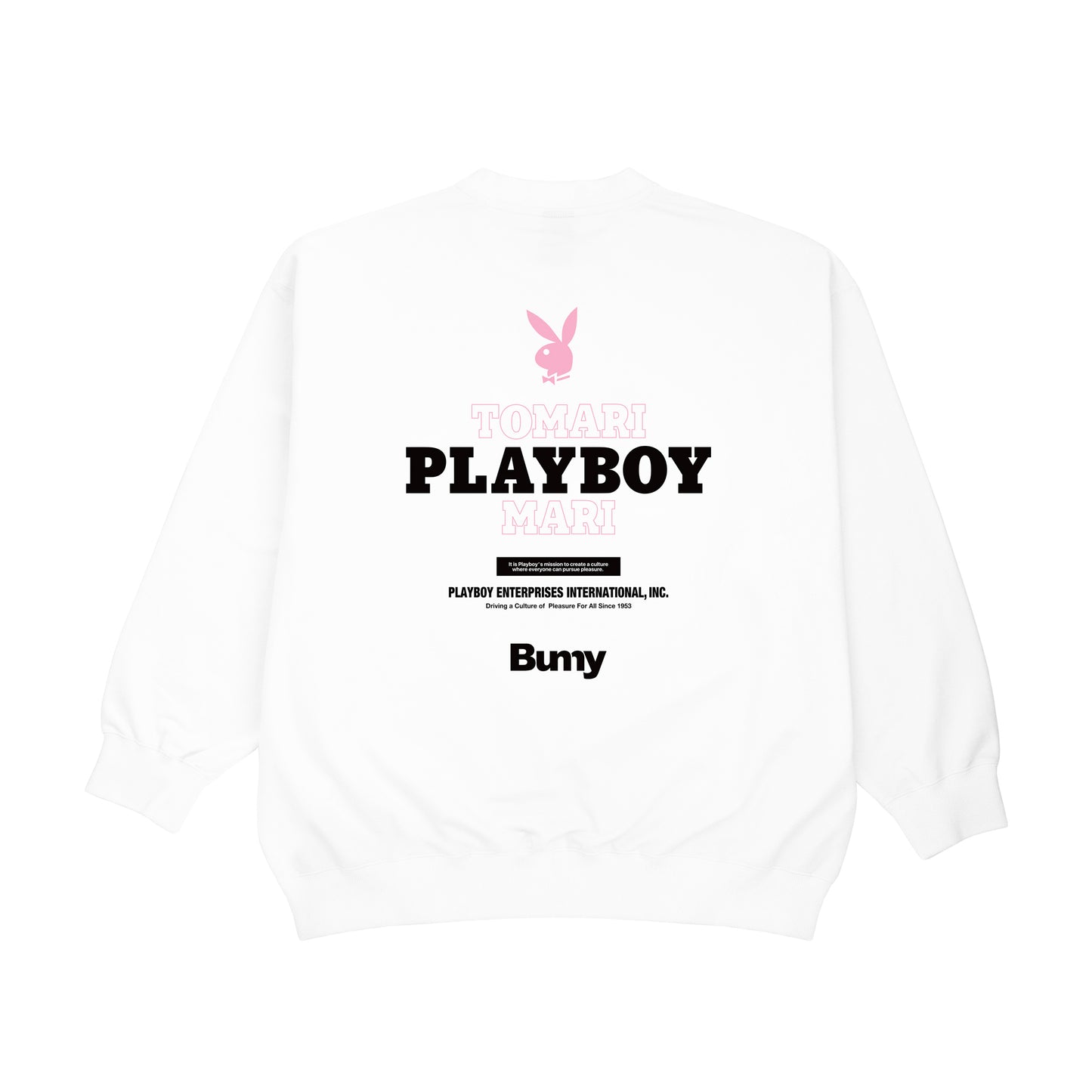 PLAYBOY x TOMARI MARI Playboy Bunny Illustration Crewneck Sweatshirt（M）
