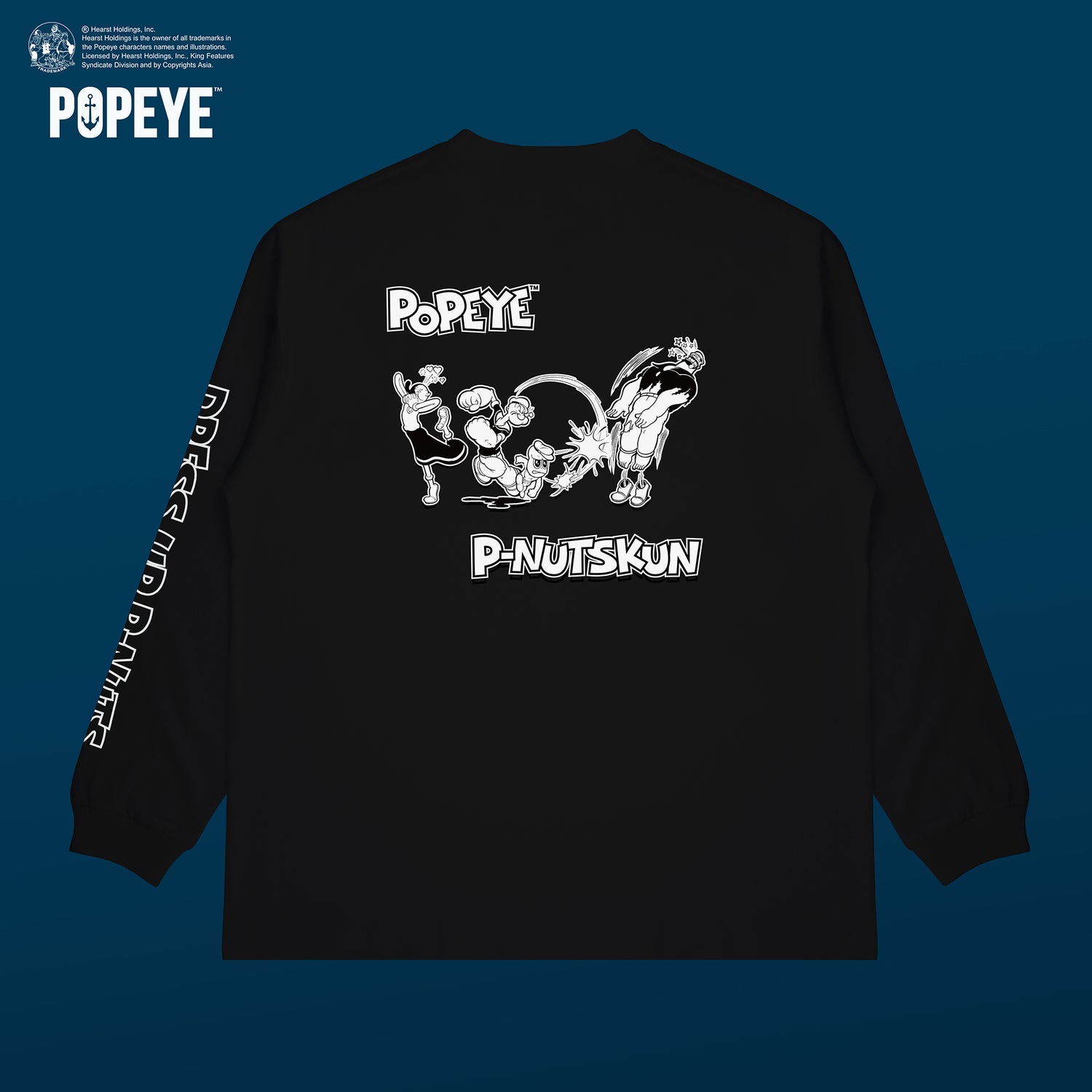 【POKOPEA　Collaboration】POPEYE™ x オシャレになりたい！ピーナッツくん　Graphic Long Sleeve