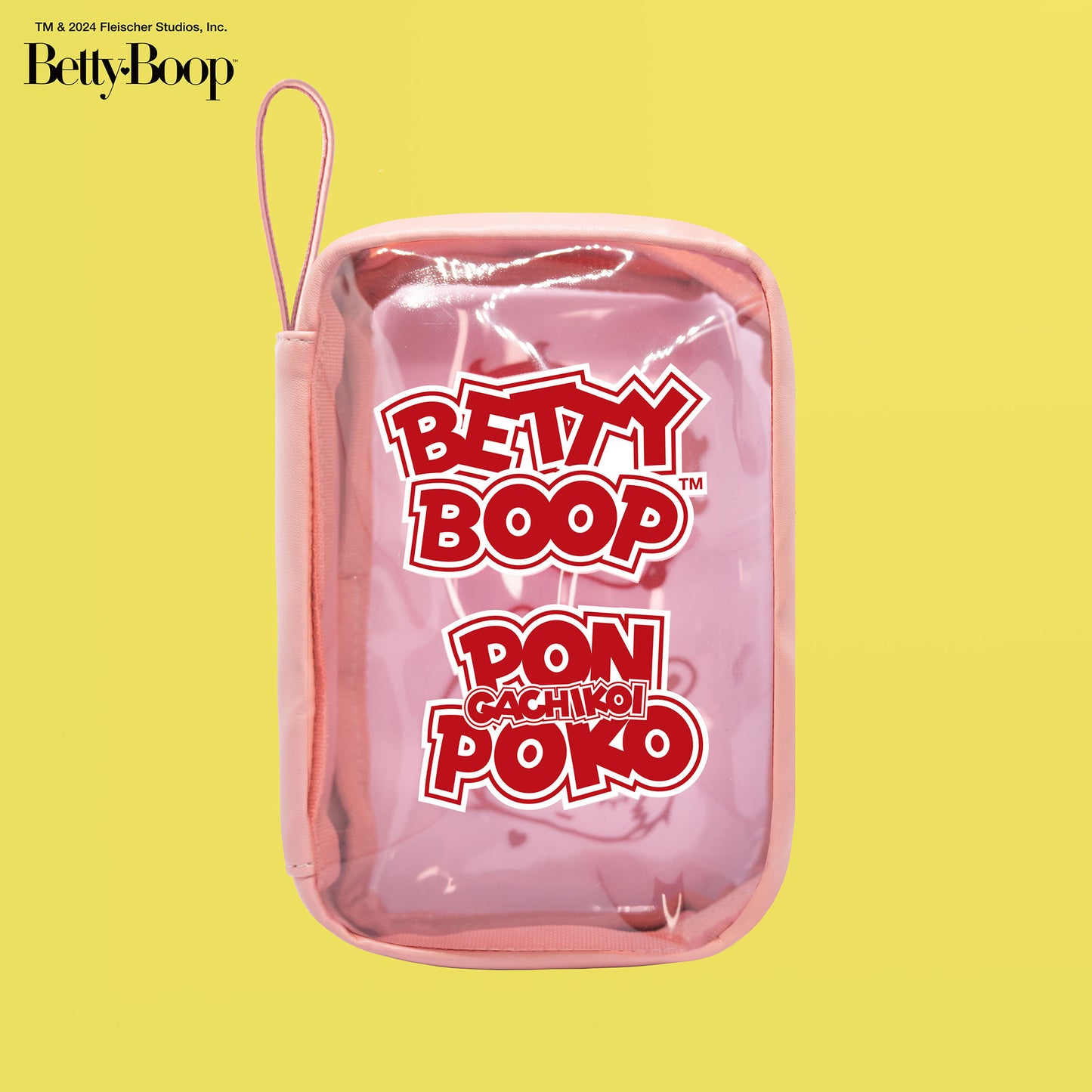 【POKOPEA　Collaboration】BETTY BOOP™ x ガチ恋ぽんぽこ Love♡Love Clear Multi Case　Red
