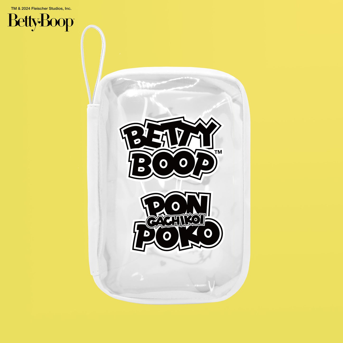 【POKOPEA　Collaboration】BETTY BOOP™ x ガチ恋ぽんぽこ Love♡Love Clear Multi Case　White