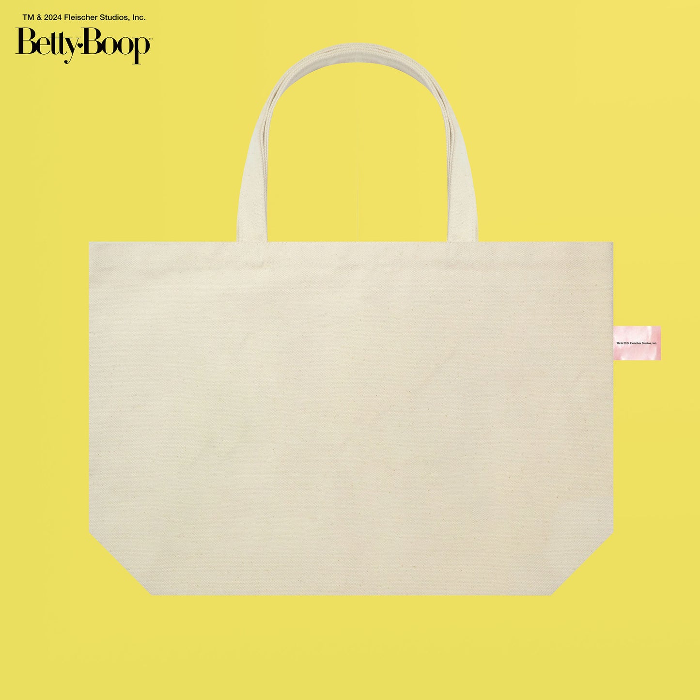 【POKOPEA　Collaboration】BETTY BOOP™ x ガチ恋ぽんぽこ Poster Graphics Canvas Tote Bag　Natural