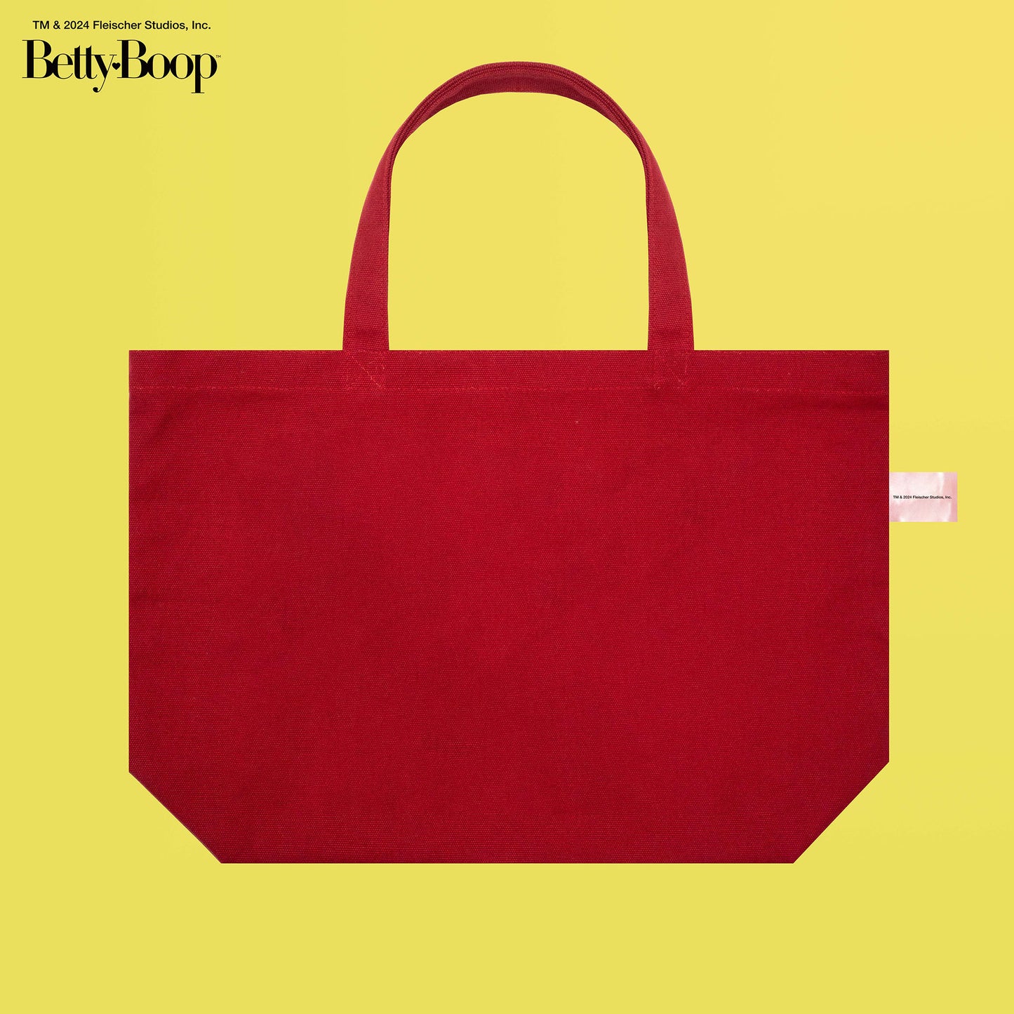 【POKOPEA　Collaboration】BETTY BOOP™ x ガチ恋ぽんぽこ Poster Graphics Canvas Tote Bag　Red