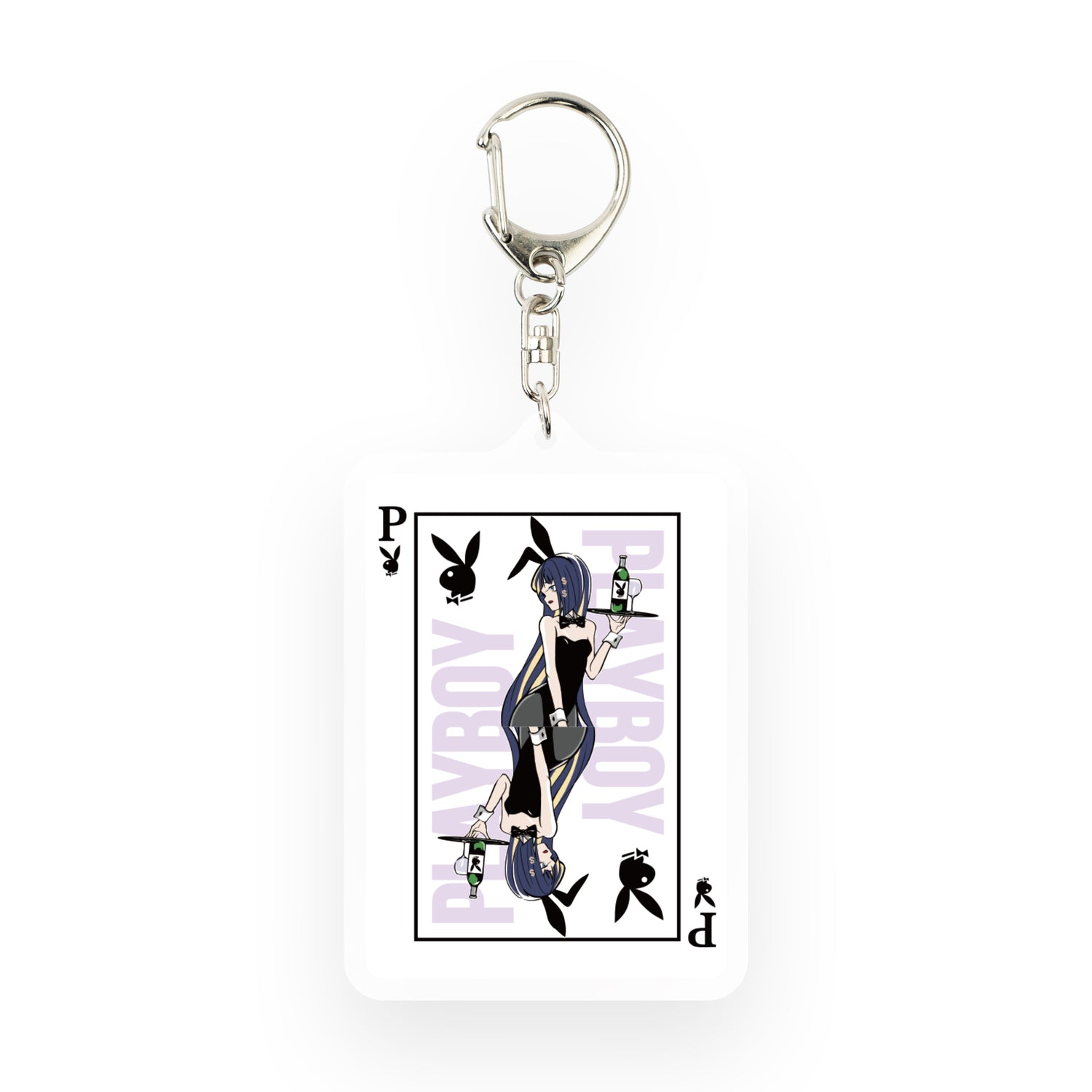 PLAYBOY x NITO WAI Playing Cards Design Acrylic Keychain