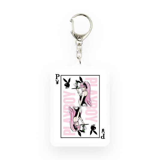 PLAYBOY x TOMARI MARI Playing Cards Design Acrylic Keychain