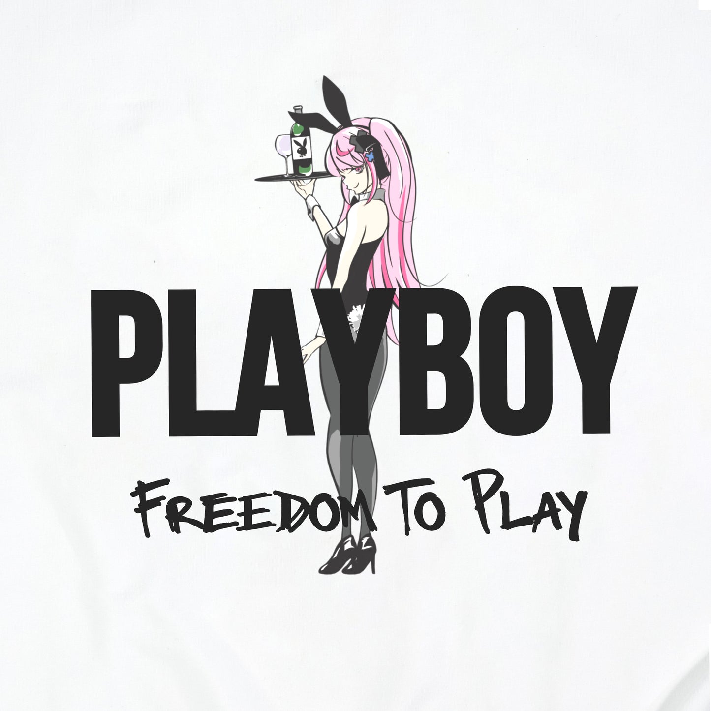 PLAYBOY x TOMARI MARI Playboy Bunny Illustration Crewneck Sweatshirt（M）