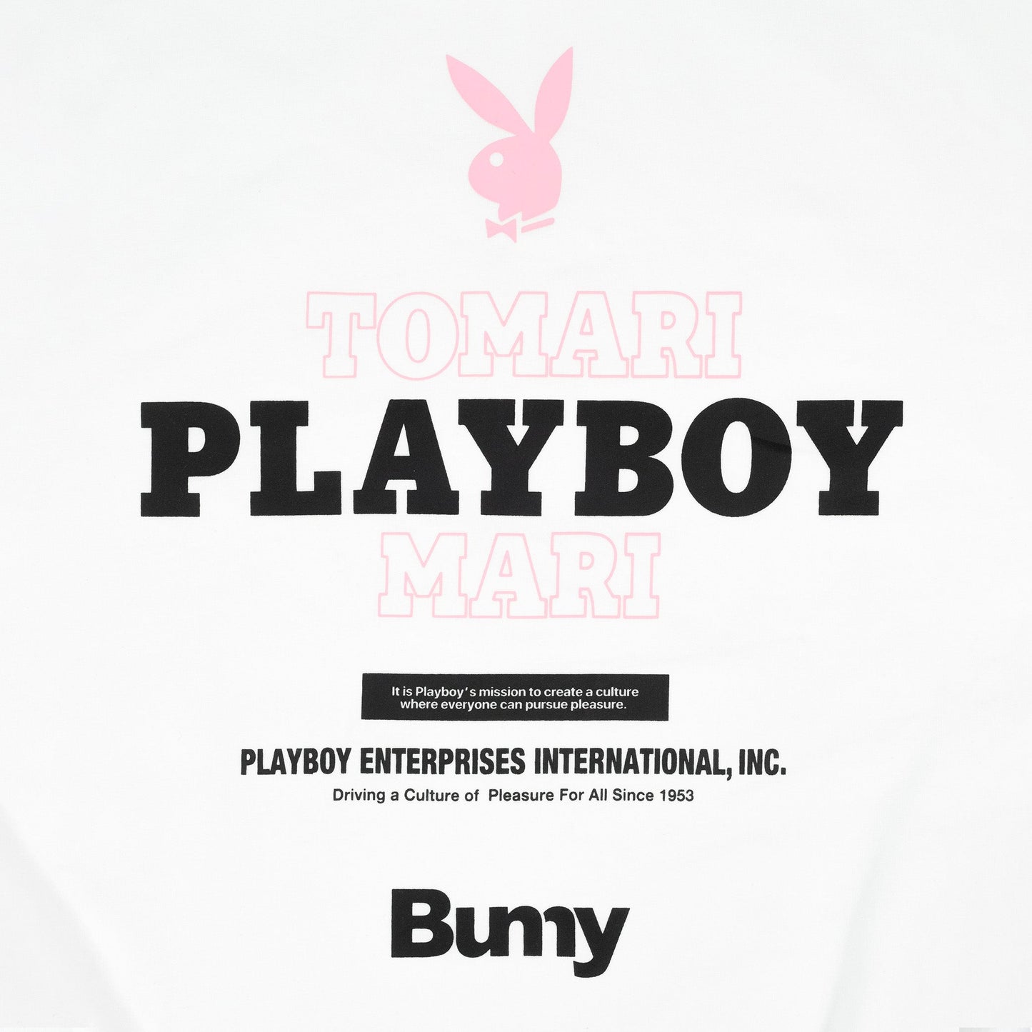 PLAYBOY x TOMARI MARI Playboy Bunny Illustration Crewneck Sweatshirt（L）