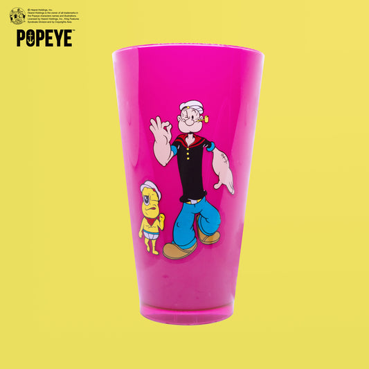 【POKOPEA　Collaboration】POPEYE™ x オシャレになりたい！ピーナッツくん　Illustration Acrylic Tumbler　Pink
