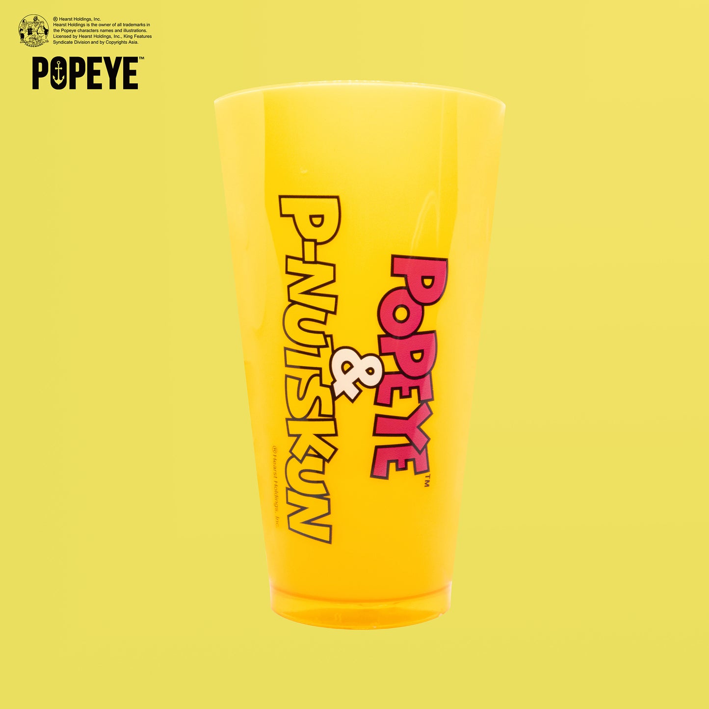 【POKOPEA　Collaboration】POPEYE™ x オシャレになりたい！ピーナッツくん　Illustration Acrylic Tumbler　Yellow